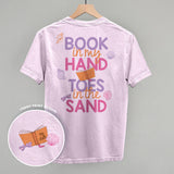 Book In My Hand, Toes In The Sand (Back Print)