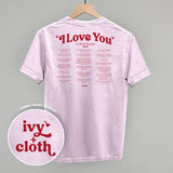 I Love You Book Quotes Back Print