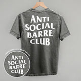 Anti Social Barre Club (White) (Back Print)