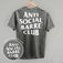 Anti Social Barre Club (White) (Back Print)
