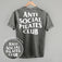 Anti Social Pilates Club (White) (Back Print)