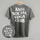 Anti Social Yoga Club (White) (Back Print)