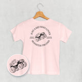 Just A Kid Who Loves Monster Trucks (Kids Back Print)