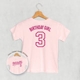 Birthday Girl Varsity #3 (Kids Back Print)