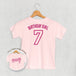 Birthday Girl Varsity #7 (Kids Back Print)
