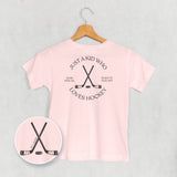 Just A Kid Who Loves Hockey (Kids Back Print)