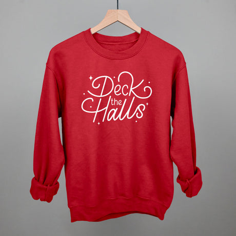 Deck The Halls Sparkle Script (White)