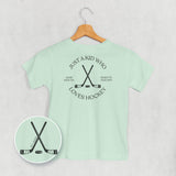Just A Kid Who Loves Hockey (Kids Back Print)