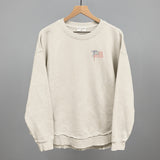 American Flag With Bow (Left Chest)