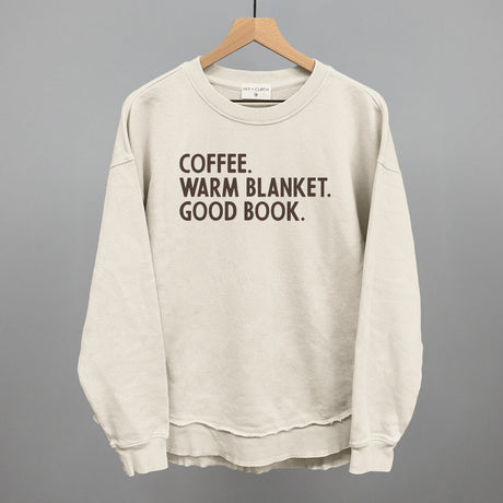 Coffee Warm Blanket Good Book