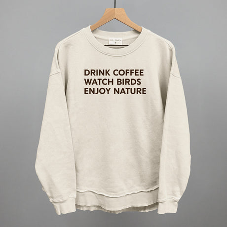 Drink Coffee Watch Birds Enjoy Nature