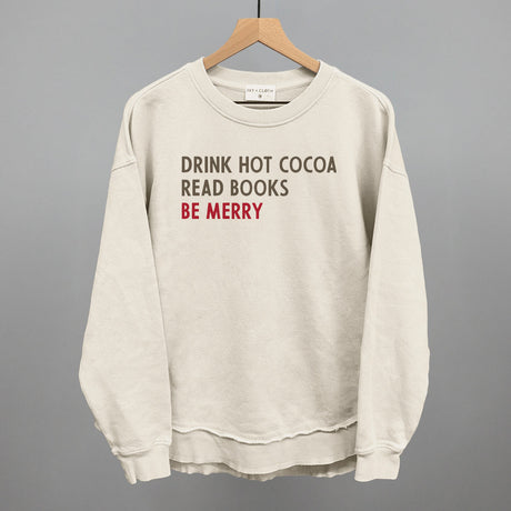 Drink Hot Cocoa Read Books Be Merry
