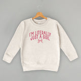 I'm Literally Just A Girl Bow (Kids)