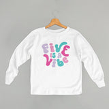 Five Is A Vibe (Pink + Purple) (Kids)