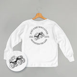 Just A Kid Who Loves Monster Trucks (Kids Back Print)