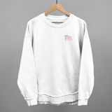 American Flag With Bow (Left Chest)