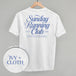 Sunday Running Club Script (Back Print)