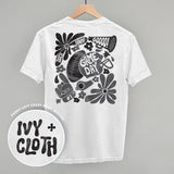 Floral Game Day Black (Back Print)