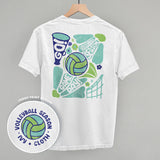 Volleyball Season Doodles (Back Print)