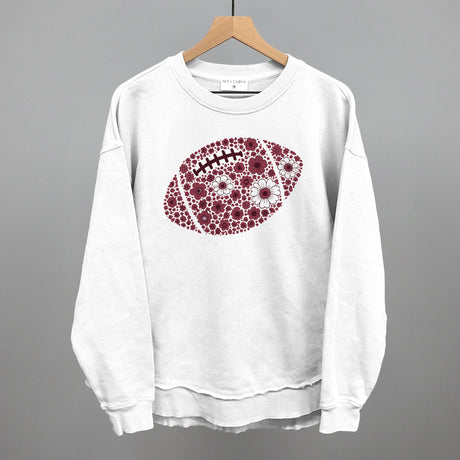 Floral Football Maroon