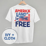 America Land Of The Free Distressed (Back Print)