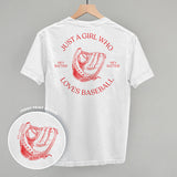 Just A Girl Who Loves Baseball (Back Print)