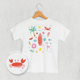 Beach Doodles (Kids Back Print)