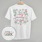Very Merry Nurse Doodles (Back Print)