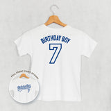Birthday Boy Varsity #7 (Kids Back Print)