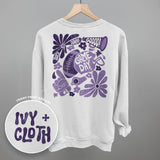 Floral Game Day Purple (Back Print)