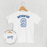 Birthday Boy Varsity #9 (Kids Back Print)
