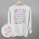 Book Girl Summer Colorful (Back Print)