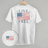 Live Free Flag (Back Print)