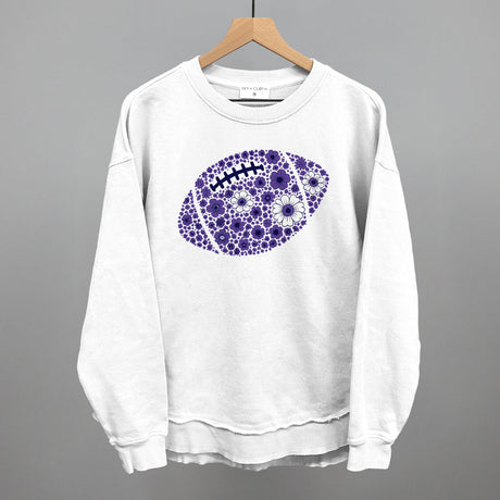 Floral Football Purple