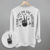 Living Life On The Sidelines Soccer (Back Print)