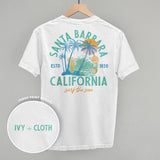 Santa Barbara, CA Surf The Sun (Back Print)