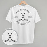 Just A Girl Who Loves Hockey (Back Print)