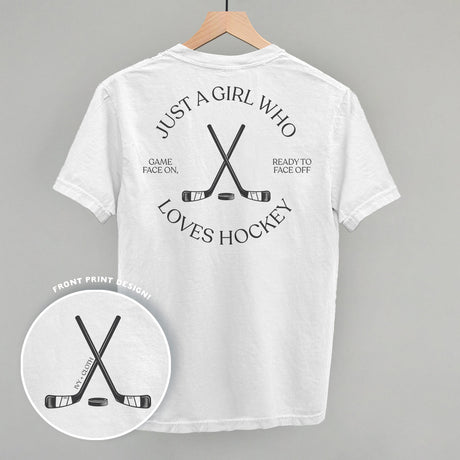 Just A Girl Who Loves Hockey (Back Print)