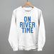 On River Time Block Letters