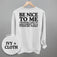 Be Nice To Me Toddler Argument (Back Print)