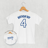Birthday Boy Varsity #4 (Kids Back Print)