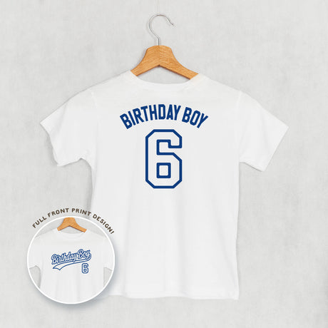 Birthday Boy Varsity #6 (Kids Back Print)