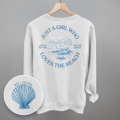 Just A Girl Who Loves The Beach (Back Print)