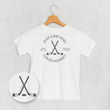 Just A Kid Who Loves Hockey (Kids Back Print)