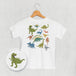 Dinosaur Doodles Blue/Green (Kids Back Print)