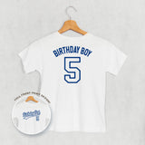 Birthday Boy Varsity #5 (Kids Back Print)