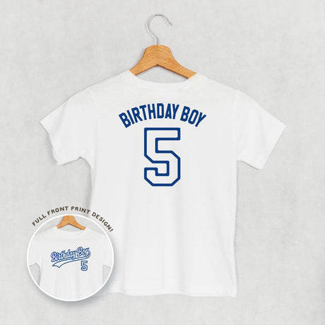 Birthday Boy Varsity #5 (Kids Back Print)