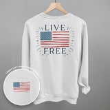 Live Free Flag (Back Print)