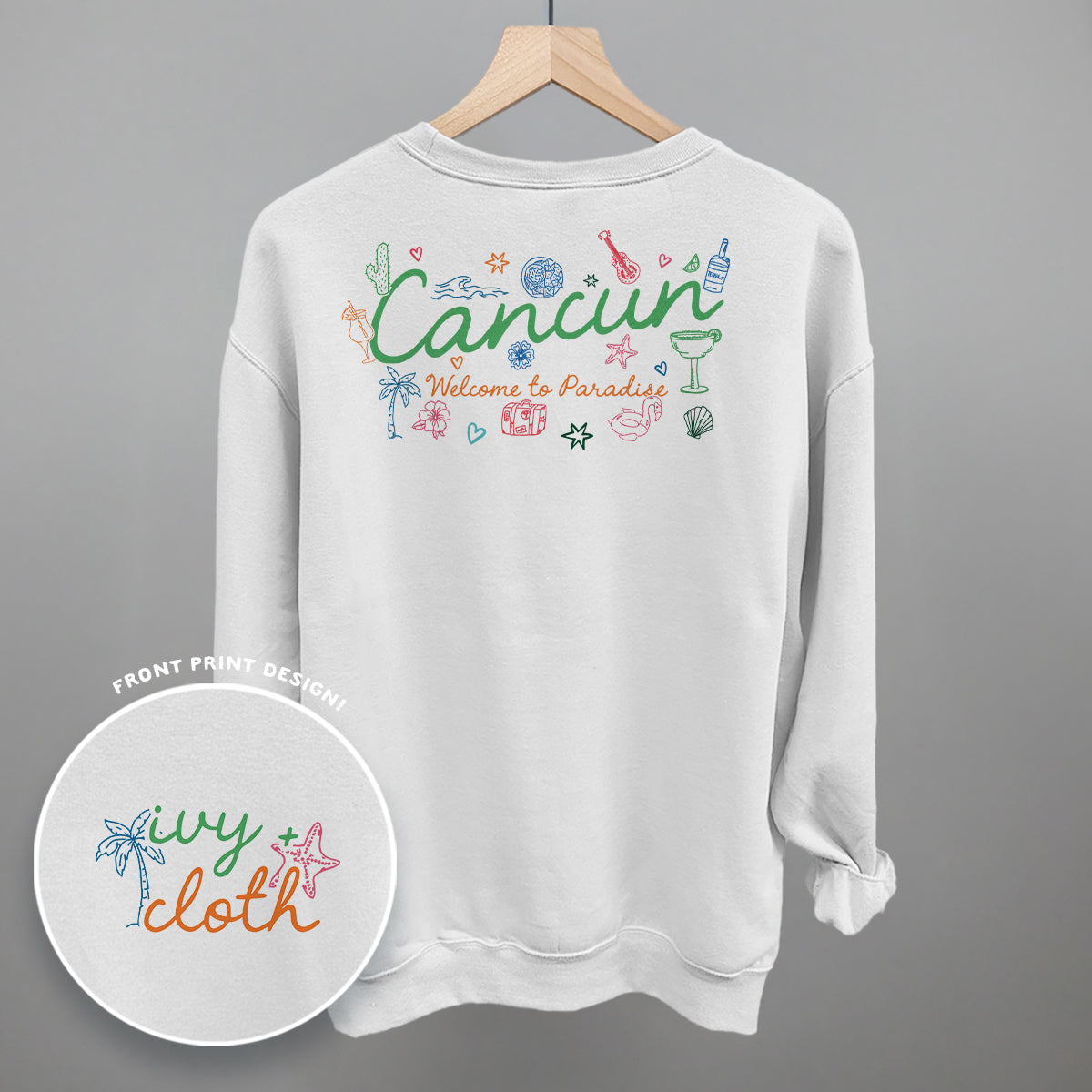Cancun Doodles (Back Print)