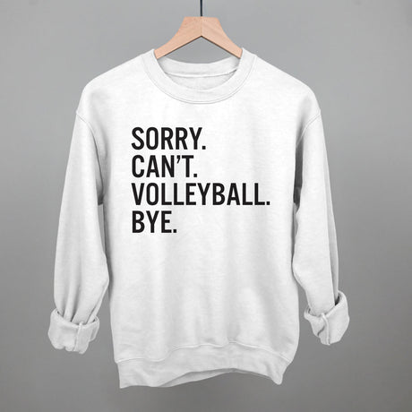 Sorry Can't Volleyball Bye